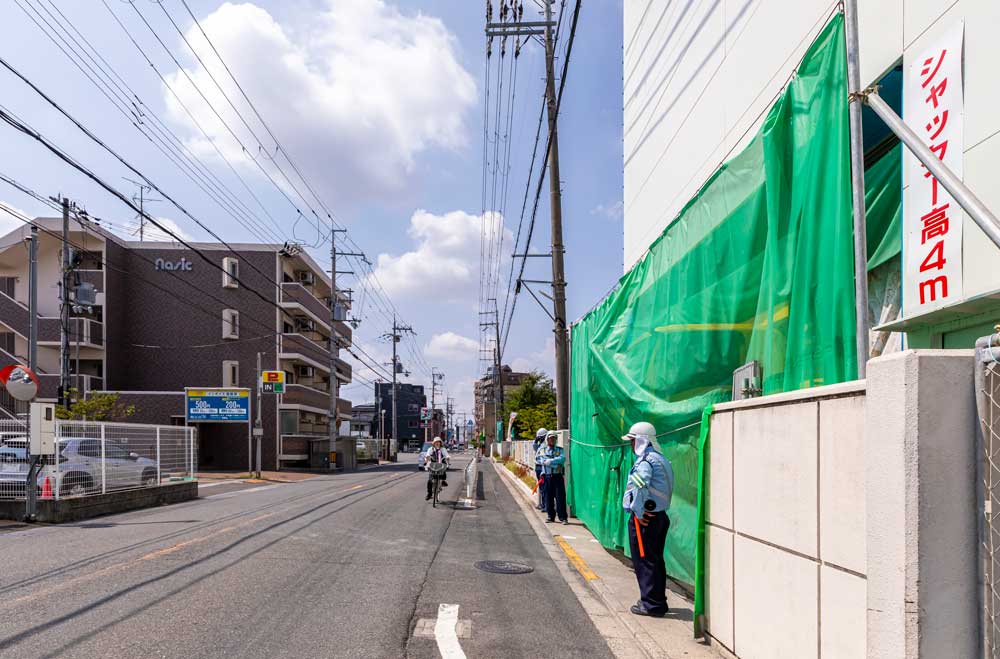 発進立坑の前面